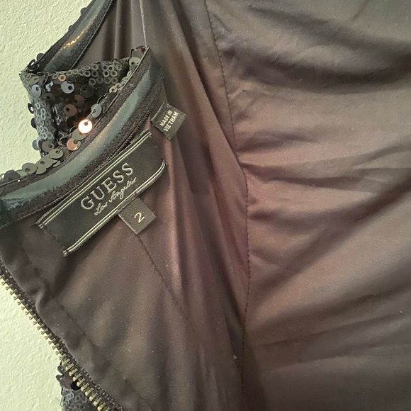 Vintage Guess Strapless Sequin Mini Dress - Picture 3 of 3